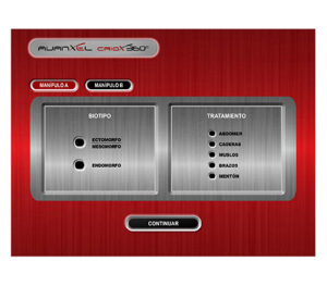 Pantalla Criolipolisis máquina Criox 360 Avanxel